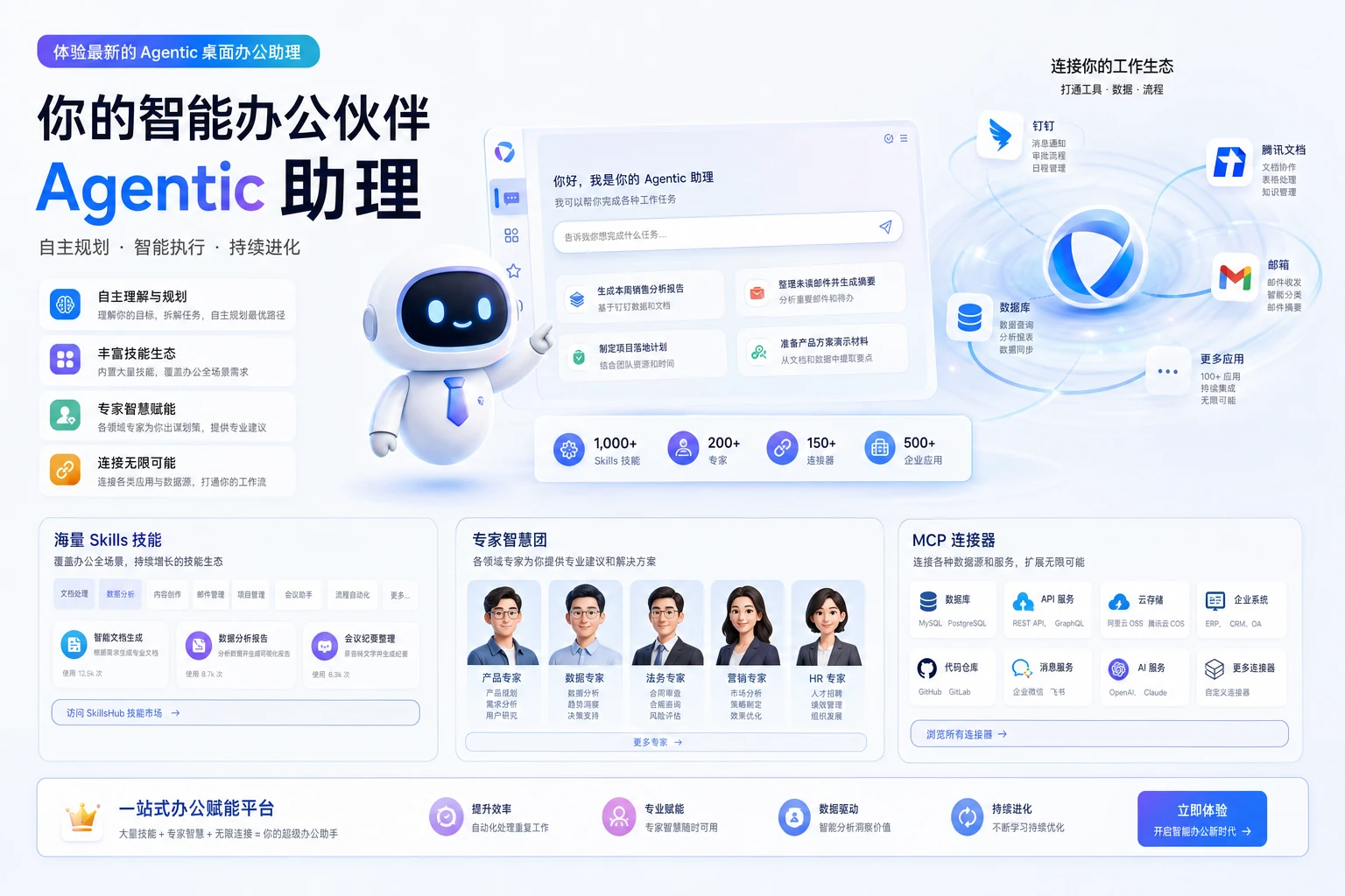 小麟AI Agentic桌面办公助理